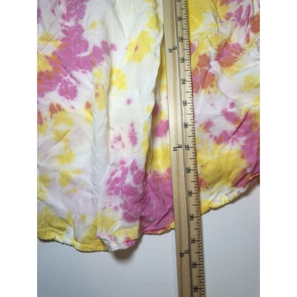 Feathers Tie Dye Off Shoulder Mini Dress Boho Bright Women's Plus 1X - Picture 10 of 12